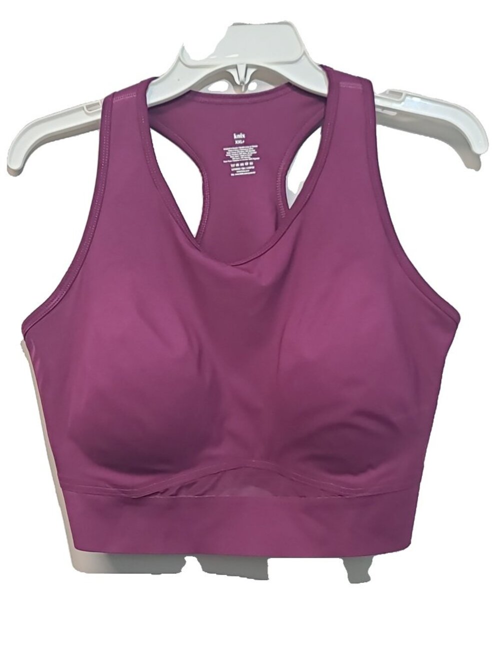 Knix Momenta Racerback Sports Bra Size XXL Purple